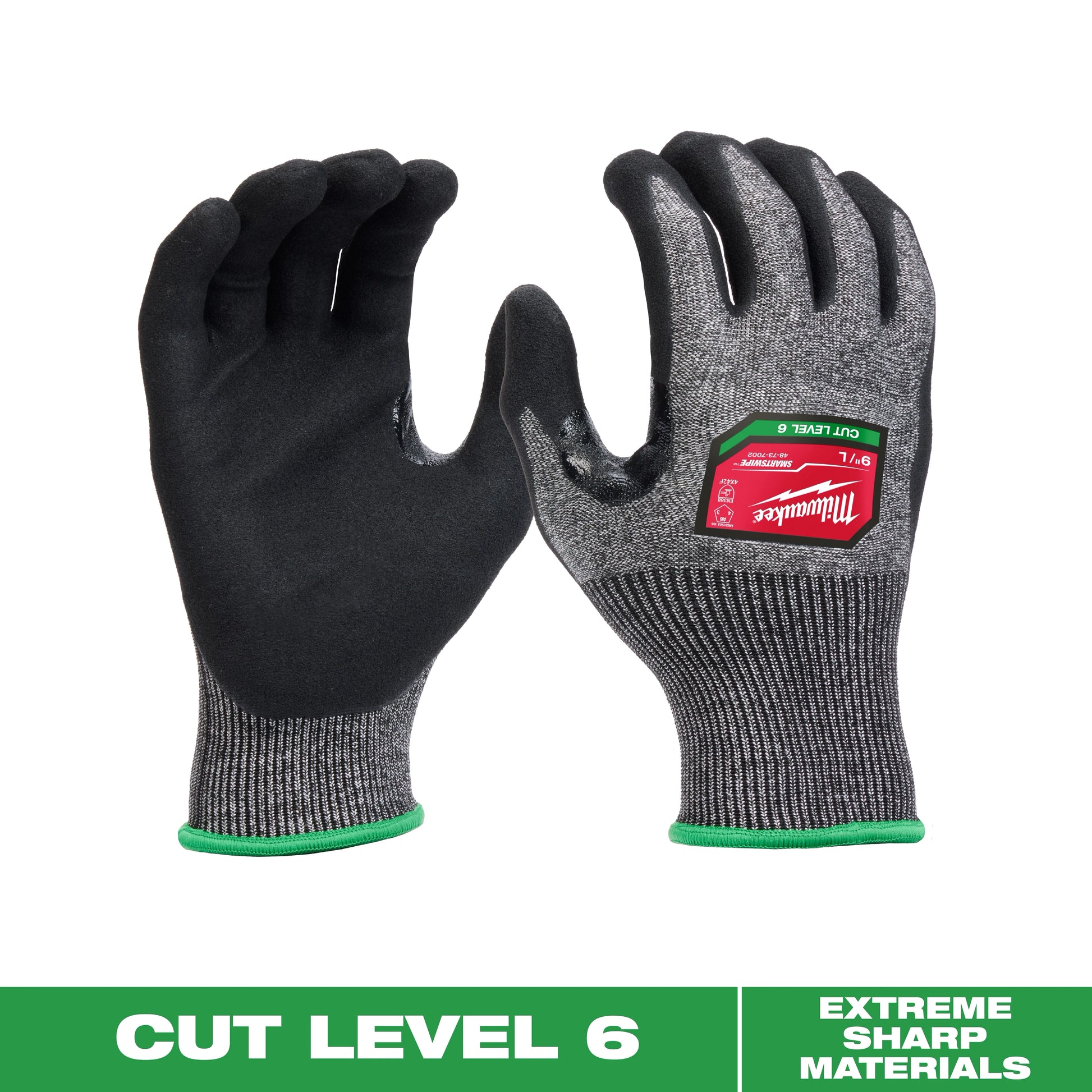 Milwaukee Cut Level 6 High-Dexterity Nitrile Dipped Gloves - XL — 48-73-7003