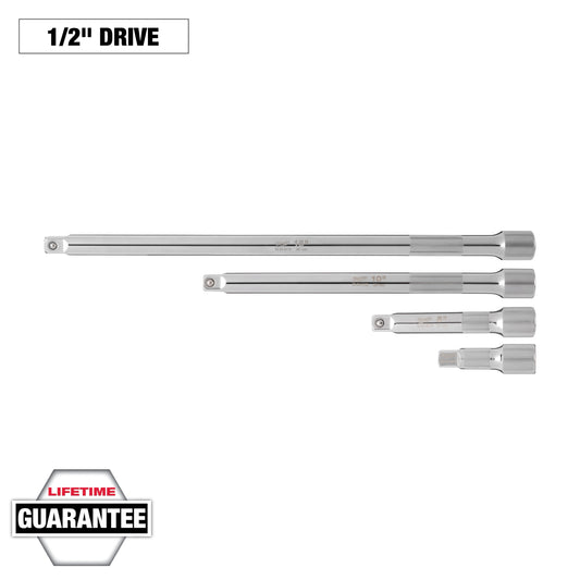 Milwaukee 4 pc 1/2” Drive Extension Set — 48-22-9342