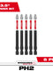 Milwaukee SHOCKWAVE™ Impact Duty 3-1/2” Phillips #2 Power Bits (5 PK) — 48-32-4564