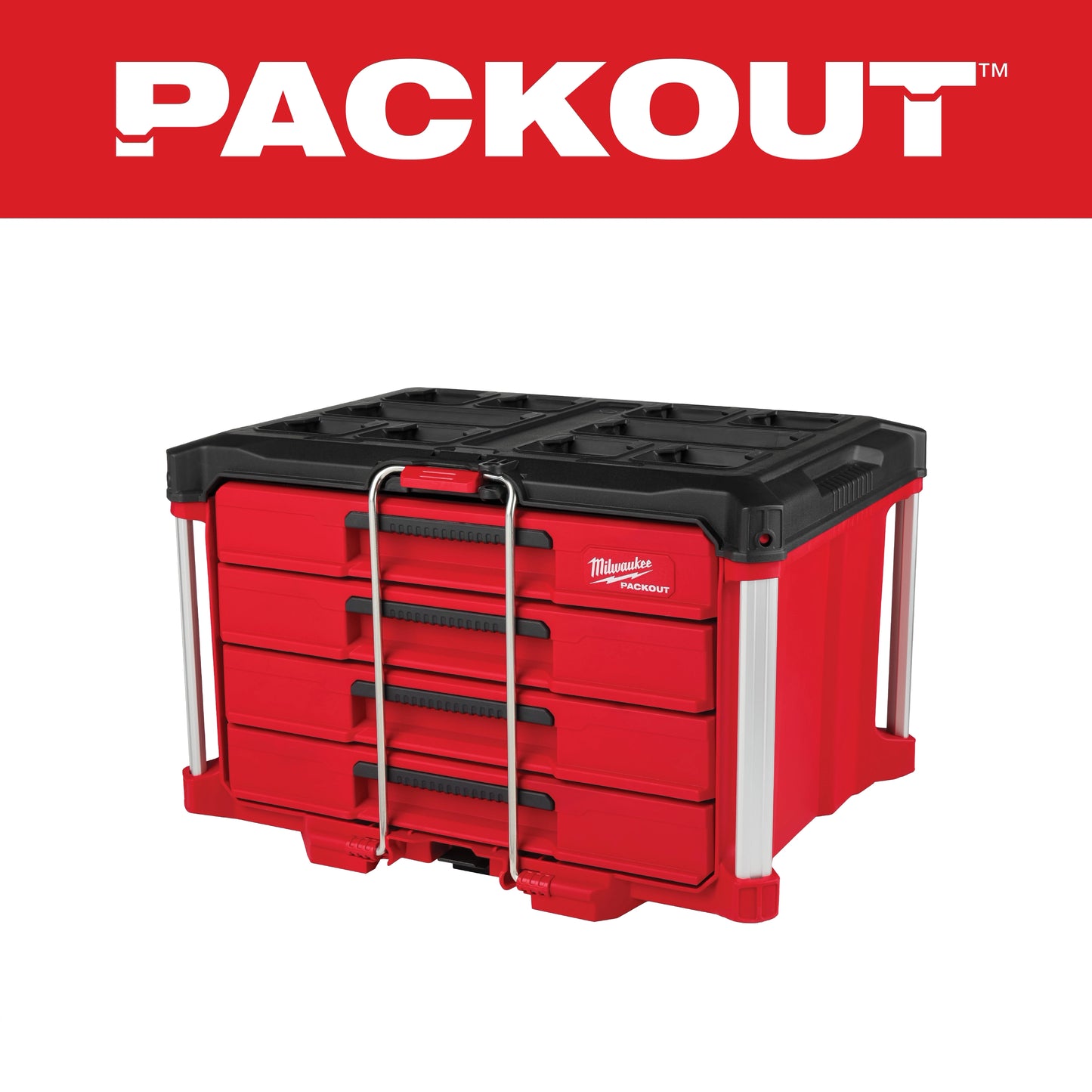 Milwaukee PACKOUT™ 4 Drawer Tool Box — 48-22-8444