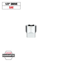 Milwaukee 1/2" Drive 1-1/8" SAE 6-Point Socket with FOUR FLAT™ Sides — 45-34-9110