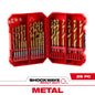 Milwaukee 29 PC SHOCKWAVE™ Impact Duty RED HELIX™ Titanium Drill Bit Set — 48-89-4672