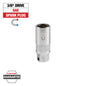 Milwaukee 3/8" Drive 13/16" Magnetic Spark Plug Socket — 48-22-9554