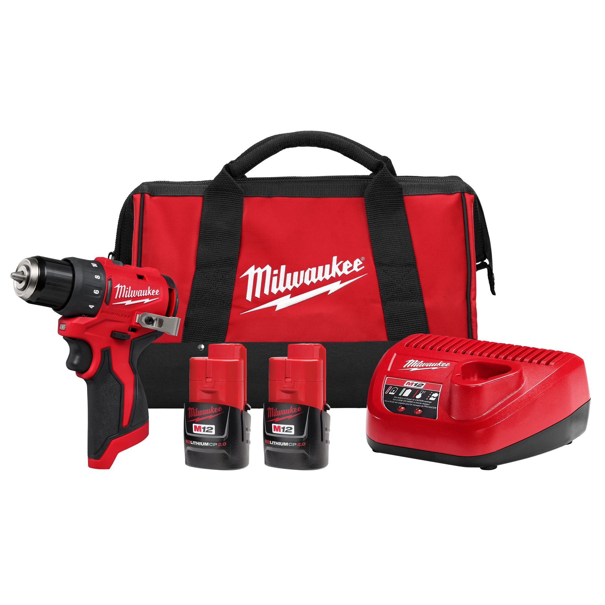 Milwaukee M12™ Subcompact Brushless 3/8" Drill/Driver Kit — 3401-22