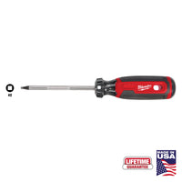 Milwaukee #2 Square 4" Cushion Grip Screwdriver (USA) — MT218