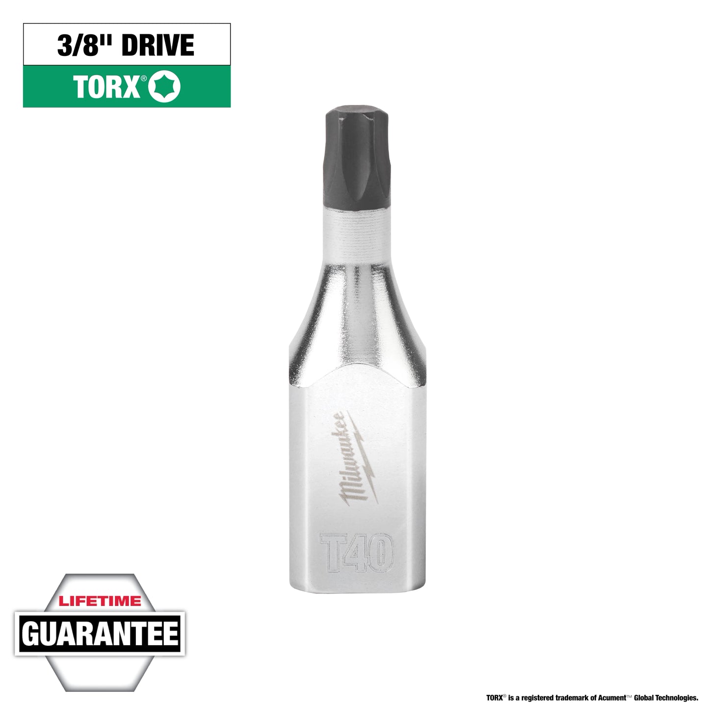 Milwaukee 3/8" Drive T40 TORX® Bit Socket — 45-34-1014