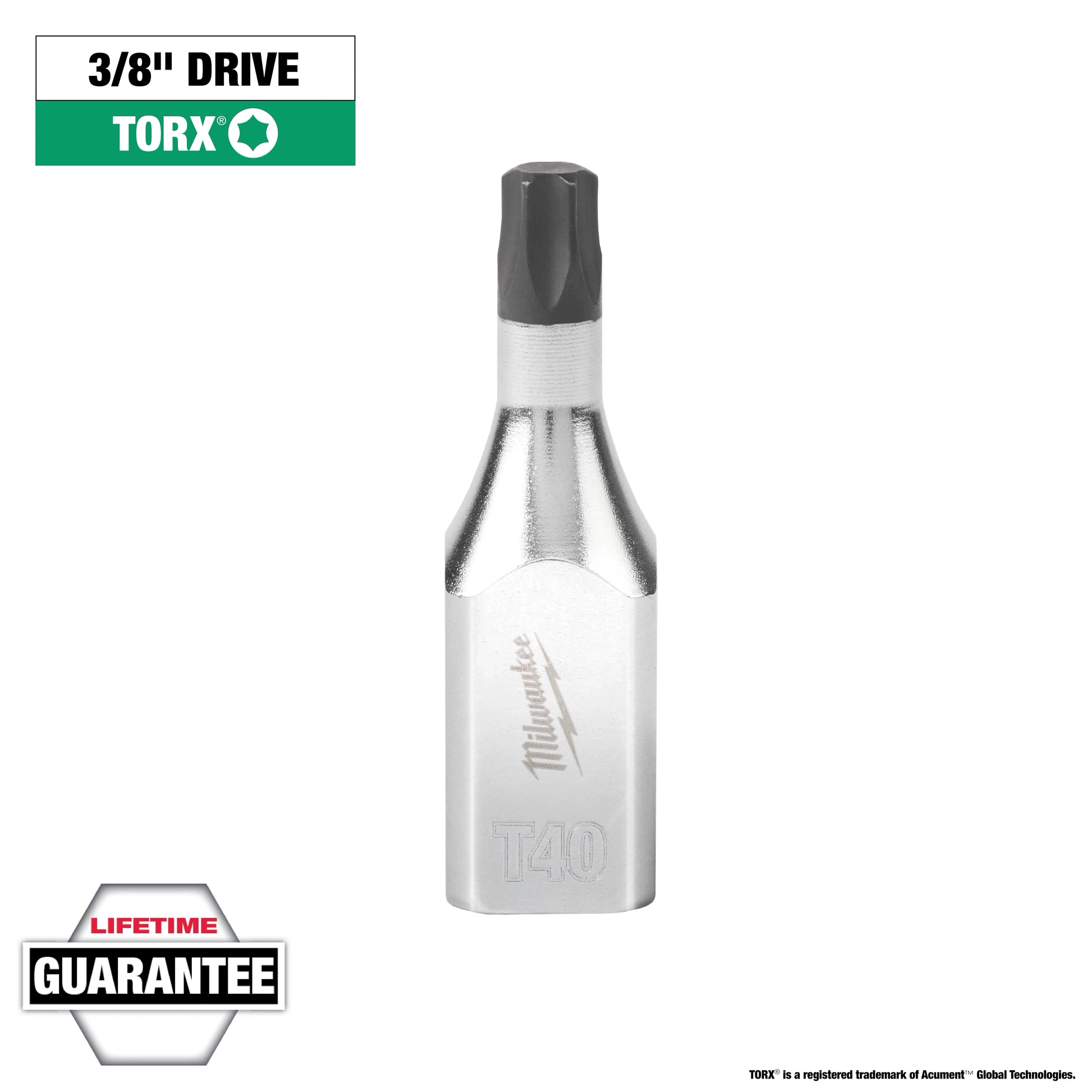 Milwaukee 3/8" Drive T40 TORX® Bit Socket — 45-34-1014