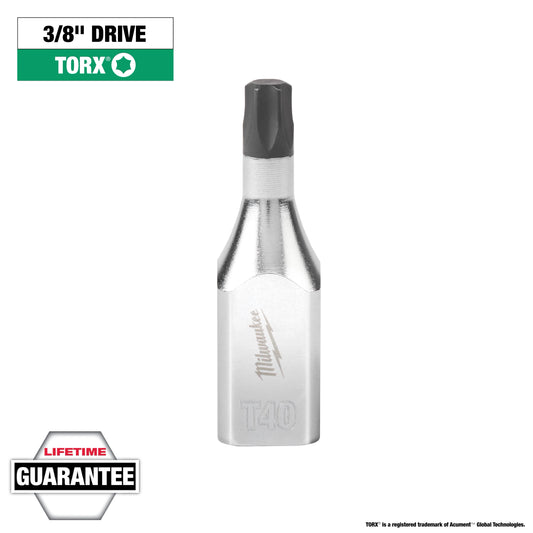 Milwaukee 3/8" Drive T40 TORX® Bit Socket — 45-34-1014