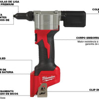 Milwaukee 2550-20 M12 Cordless Rivet Tool (Tool Only)