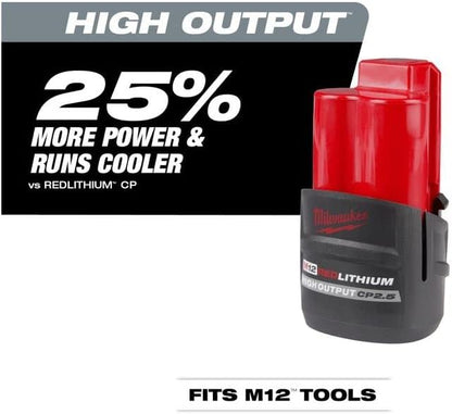Milwaukee M12™ REDLITHIUM™ HIGH OUTPUT™ CP2.5 Battery Pack