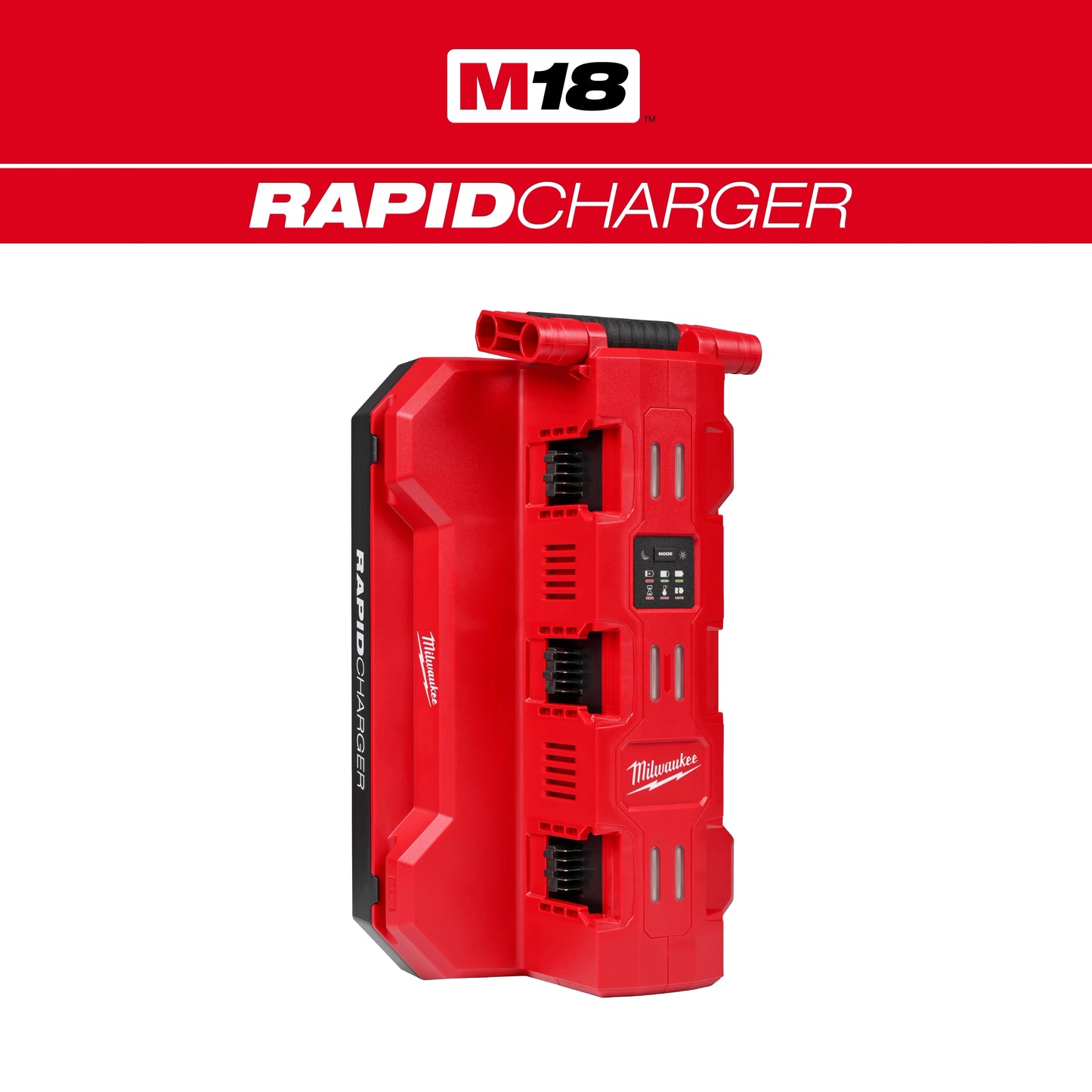 Milwaukee M18™ Six Bay Daisy Chain Rapid Charger w/ PACKOUT™ Compatibility — 48-59-1817