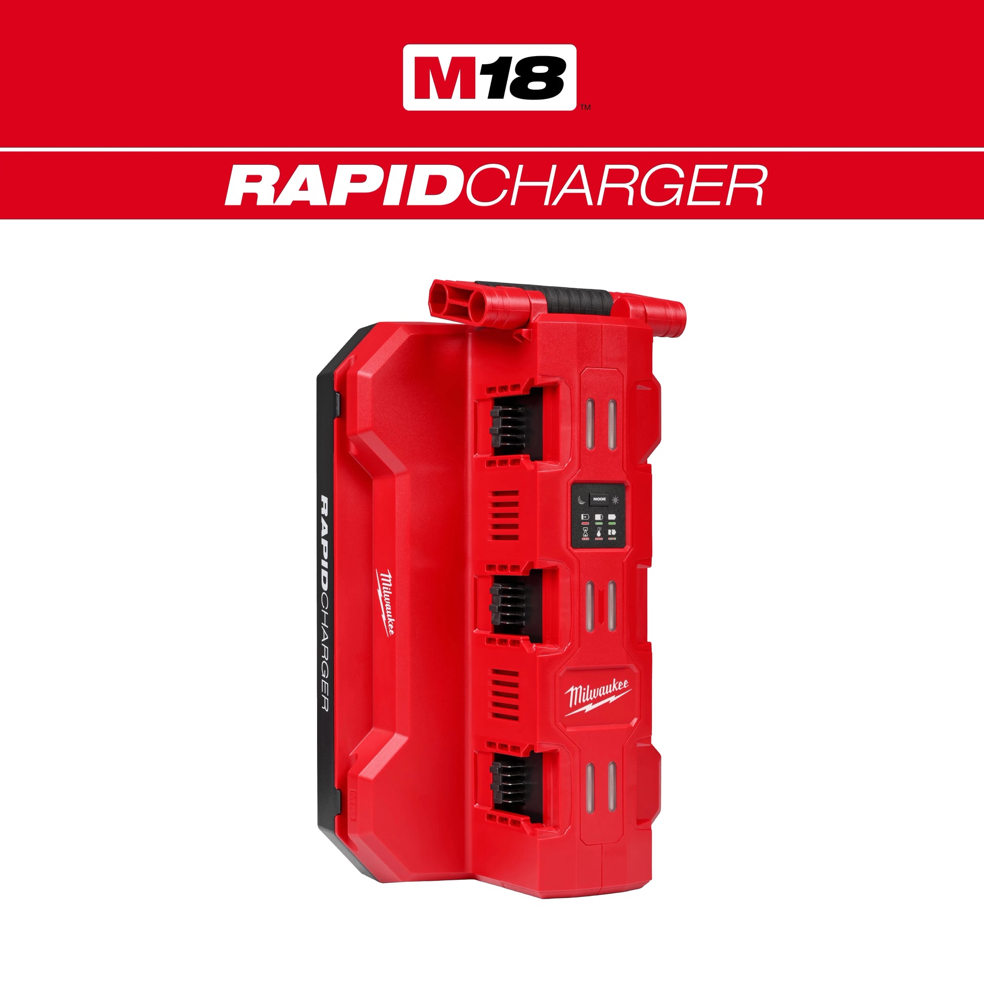 Milwaukee M18™ Six Bay Daisy Chain Rapid Charger w/ PACKOUT™ Compatibility — 48-59-1817