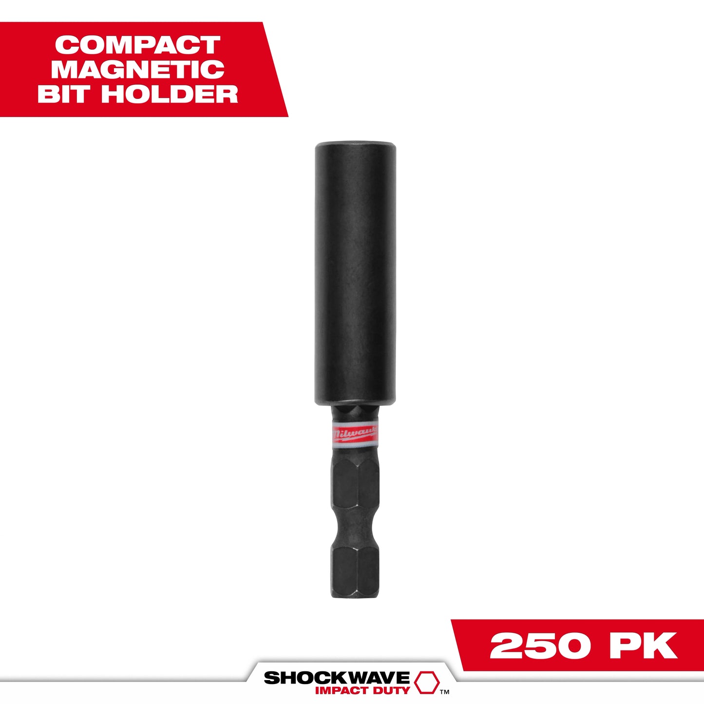 Milwaukee SHOCKWAVE™ Impact Duty Magnetic Bit Holder — 48-32-4804