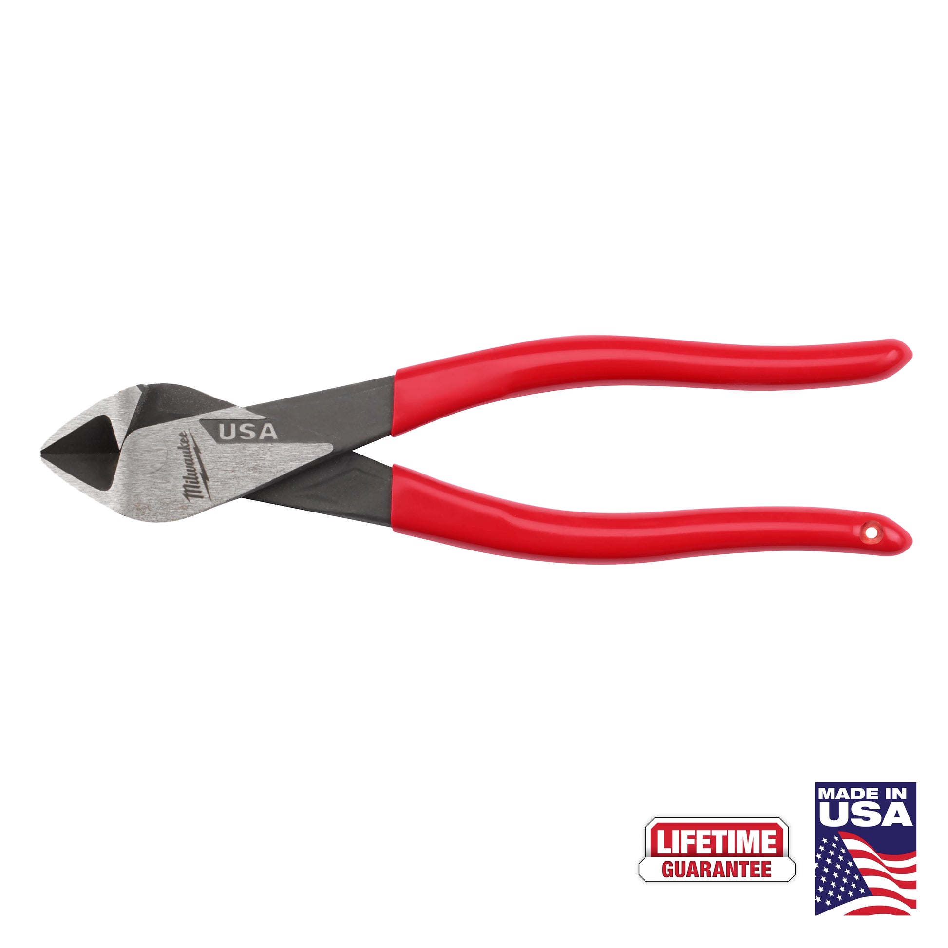Milwaukee 8" Diagonal Dipped Grip Cutting Pliers (USA) — MT508