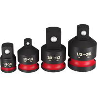 Milwaukee SHOCKWAVE™ Impact Duty 1/4"-1/2"Drive Adapter Set — 49-66-6742