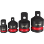 Milwaukee SHOCKWAVE™ Impact Duty 1/4"-1/2"Drive Adapter Set — 49-66-6742