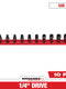 Milwaukee 10 PC SHOCKWAVE™ Impact Duty SAE Standard 6 Point Socket Set — 49-66-7000
