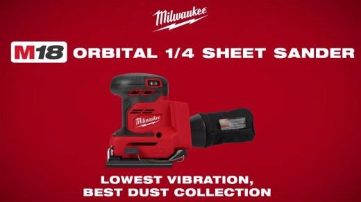 Milwaukee M18™ Orbital 1/4 Sheet Sander — 2649-20