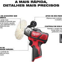 Milwaukee® M12™ Variable Speed Polisher/Sander (Tool Only), 2438-20