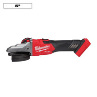 Milwaukee M18 FUEL™ 5" Flathead Braking Grinder, Slide Switch Lock-On — 2887-20