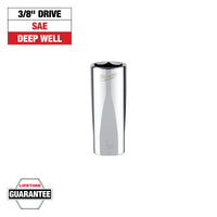 Milwaukee 3/8" Drive 3/4" SAE Deep Socket with FOUR FLAT™ Sides — 45-34-7500