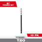 Milwaukee SHOCKWAVE™ Impact Duty 6" TORX® T20 Power Bits Bulk 10 — 48-32-4845