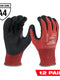 Milwaukee 12 Pair Cut Level 4 Nitrile Dipped Gloves - XL — 48-22-8948B