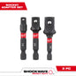 Milwaukee SHOCKWAVE™ Impact Duty Hex Shank Socket Adapter Set — 48-32-5033