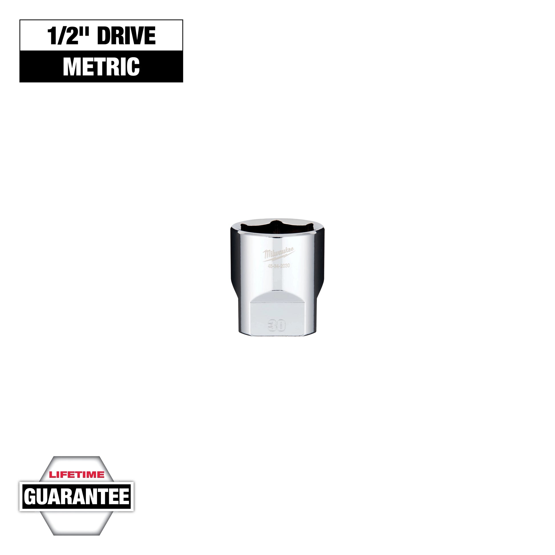 Milwaukee 1/2" Drive 30mm Socket — 45-34-2030