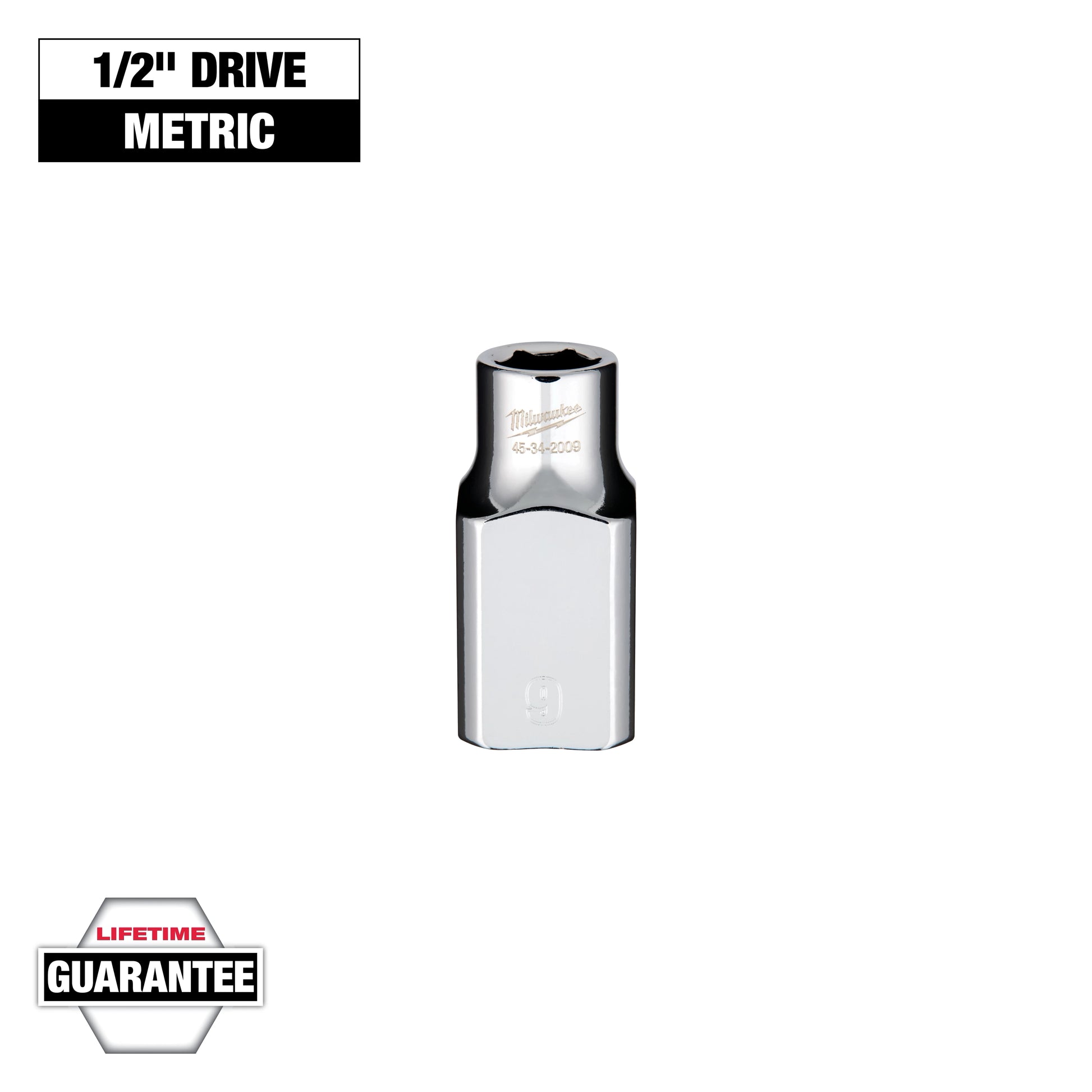 Milwaukee 1/2" Drive 9mm Socket — 45-34-2009