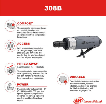 Ingersoll Rand® Air Die Grinder, Composite, 308B