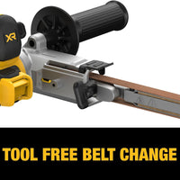 DeWALT 20V MAX XR Cordless Bandfile Power Tool Belt Sander (DCM200B) - Bare Tool Only