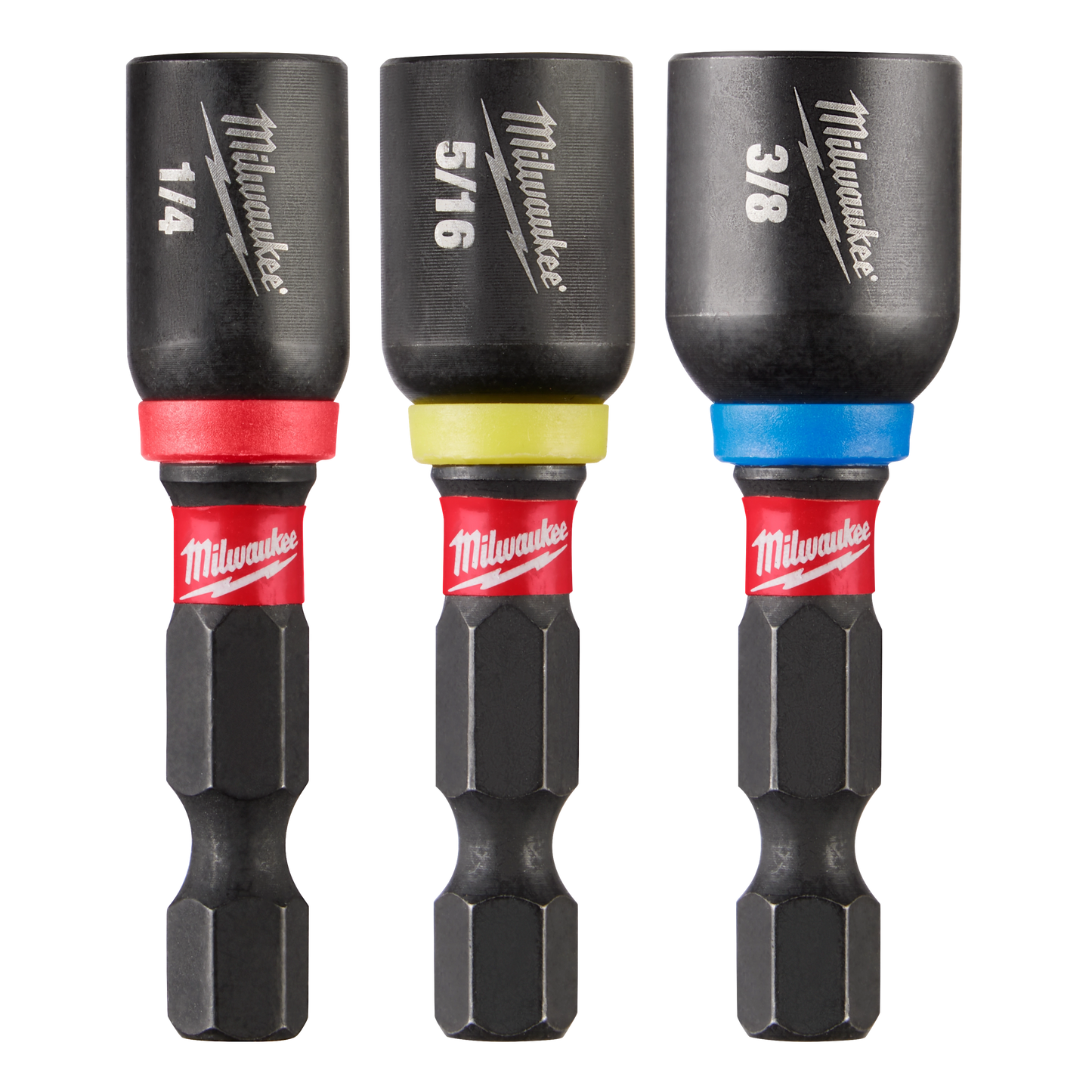 Milwaukee 3 PC SHOCKWAVE™ Impact Duty 1-7/8" Magnetic Nut Driver Set — 49-66-4561