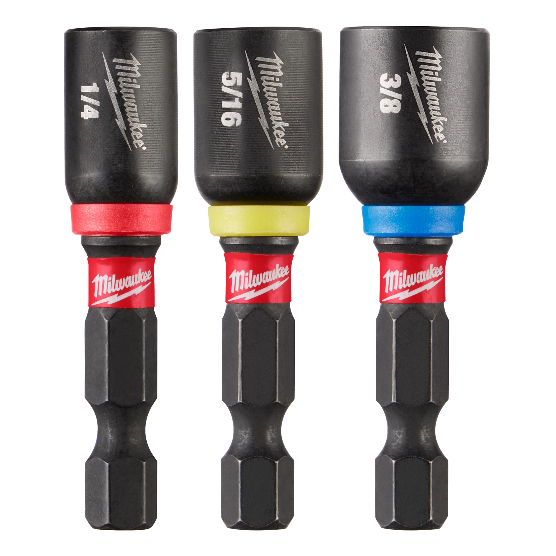 Milwaukee 3 PC SHOCKWAVE™ Impact Duty 1-7/8" Magnetic Nut Driver Set — 49-66-4561