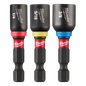 Milwaukee 3 PC SHOCKWAVE™ Impact Duty 1-7/8" Magnetic Nut Driver Set — 49-66-4561