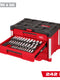 Milwaukee 242 pc. 1/4”, 3/8”, & 1/2” Drive Metric & SAE Ratchet & Socket Set with PACKOUT™ 4-Drawer Tool Box — 48-22-9491