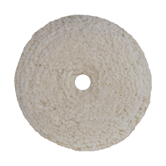 Buff and Shine 7502N 7.5 in Bolt-On Wool Cutting Pad, 1.25 in Pile