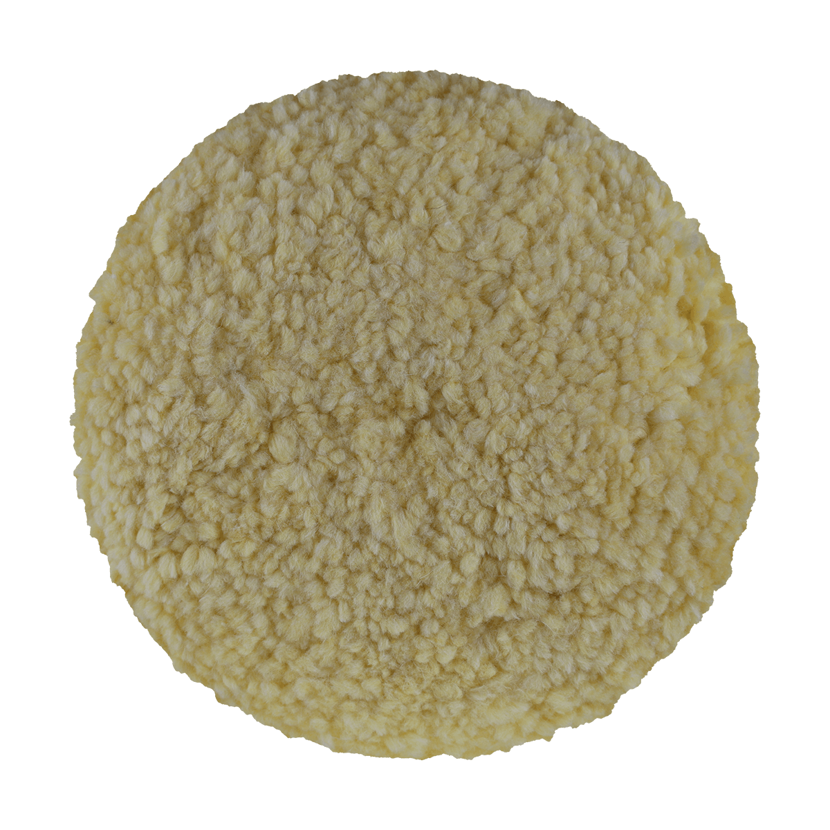 Buff and Shine 7503GYS 7.5 in Yellow Wool-Blend Soft-Polishing Pad