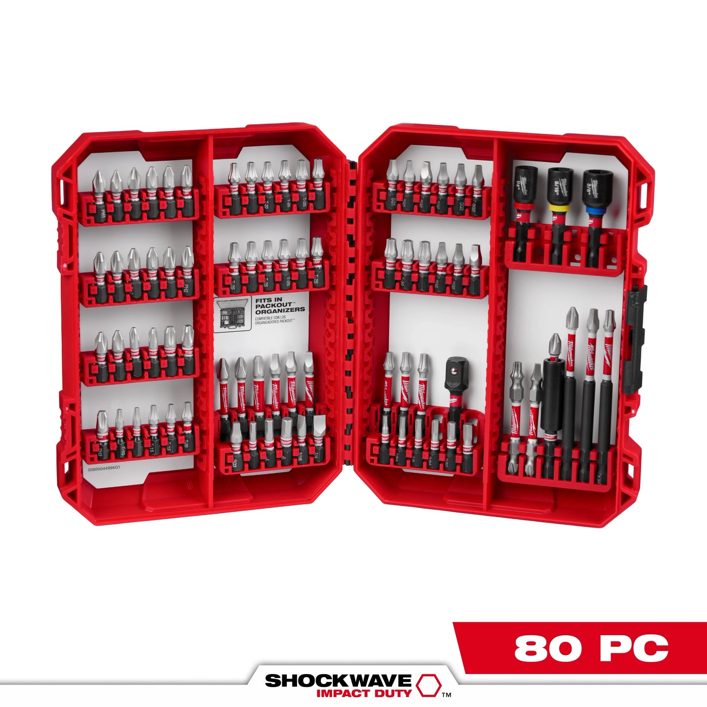 Milwaukee 80 PC SHOCKWAVE™ Impact Duty Driver Bit Set — 48-32-4094