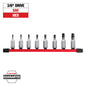 Milwaukee 8 pc 3/8" Drive Hex Bit Socket Set - SAE — 48-22-9542