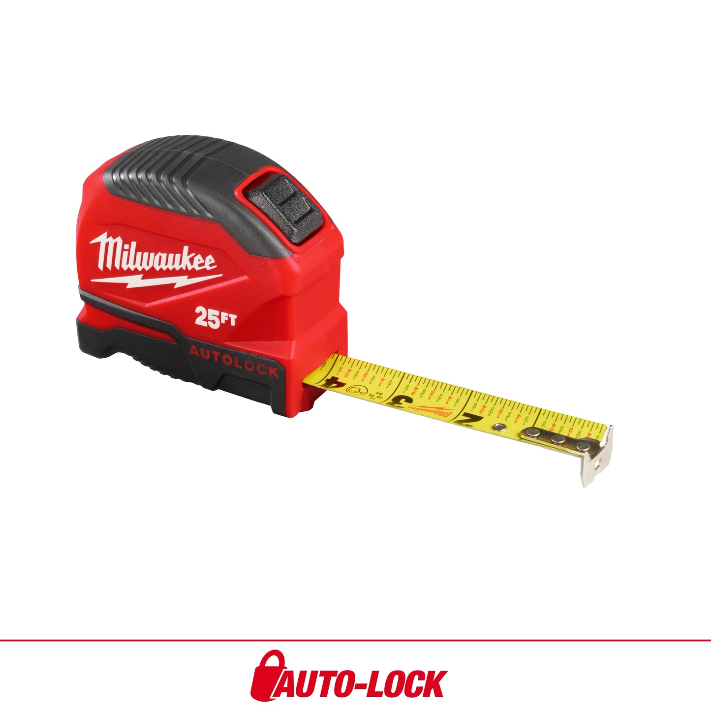 Milwaukee 25 ft Auto-Lock Tape Measure — 48-22-1825