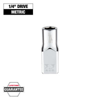 Milwaukee 1/4" Drive 5.5mm Metric Socket with FOUR FLAT™ Sides — 45-34-9031