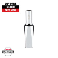 Milwaukee 3/8" Drive 7mm Metric Deep Socket with FOUR FLAT™ Sides — 45-34-9091