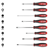 Milwaukee 8 pc Screwdriver Kit w/ Square — 48-22-2718