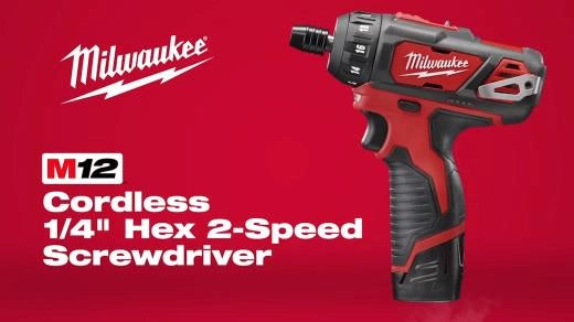 Milwaukee M12 FUEL™ 1/4” Hex 2-Speed Screwdriver Kit — 2406-22