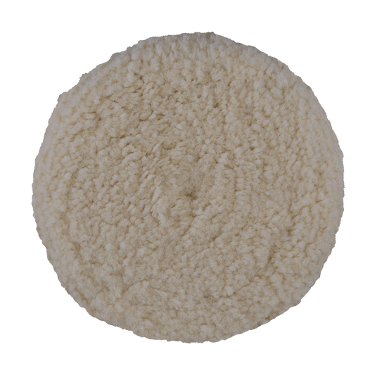 Buff and Shine 802N 8 in Double-Sided Natural Wool Cutting Pad, 1.25 in Pile
