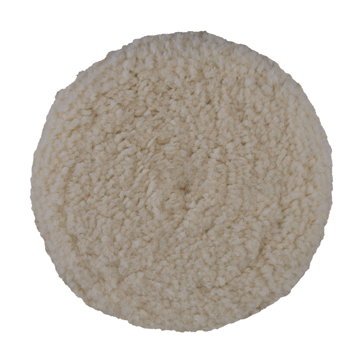 Buff and Shine 803N 8 in Double-Sided Natural Wool Cutting Pad, 1.5 in Pile