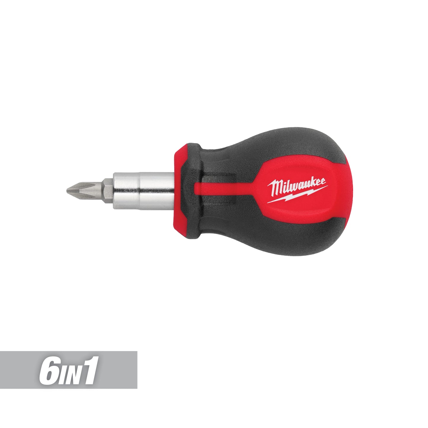 Milwaukee 6-IN-1 Stubby Multi-Bit Screwdriver — 48-22-2762