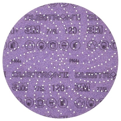 3M™ Xtract Cubitron II Hookit Clean Sanding Film Disc 775L, 220+, 5 in, Pack of 50 Hook and Loop Sanding Discs, 31471