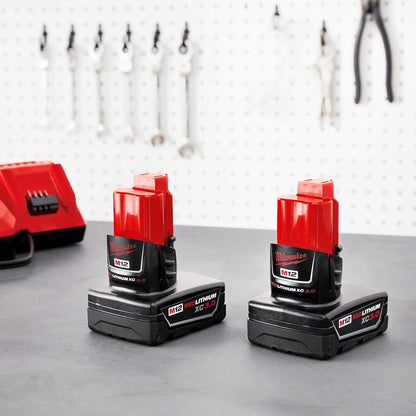 Milwaukee 48-11-2412 M12 REDLITHIUM XC 3.0 AH Battery Pack (2-Pack)